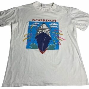Vintage single stitch Holland America Line tee L
